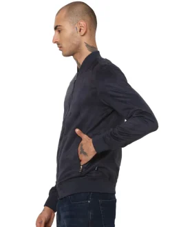 Jack & Jones Faux Suede Jacket - Navy Blue