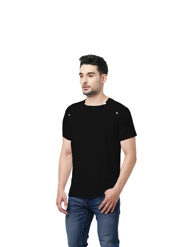 Jack & Jones - Icero Round Neck Tee - Black 3 Jack & Jones - Icero Round Neck Tee - Black