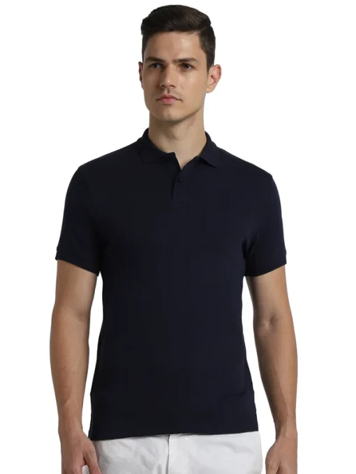 Jack & Jones - Interlock Polo - Navy Blue