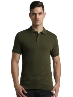 Jack & Jones - Interlock Polo - Olive Green