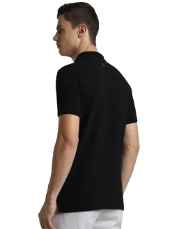 Jack & Jones Jacquard Plain Polo - Black