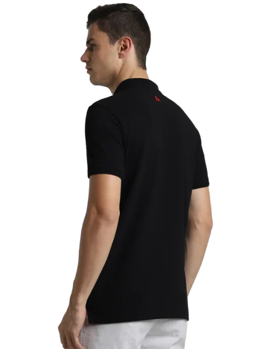 Jack & Jones Jacquard Plain Polo - Black