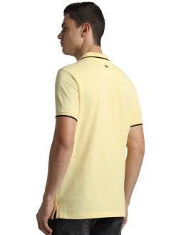 Jack & Jones Jacquard Tipping Polo - Yellow