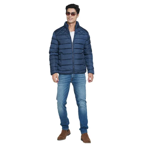 Jack & Jones Kornard Puffer Jacket - Navy Blue