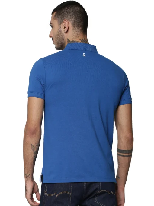 Jack & Jones Solid Plain Polo - Electric Blue.