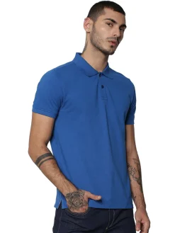 Jack & Jones Solid Plain Polo - Electric Blue.