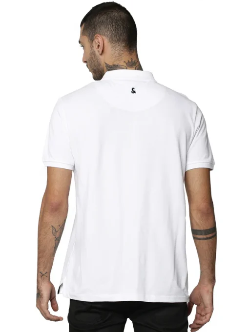 Jack & Jones Solid Plain Polo - White.1