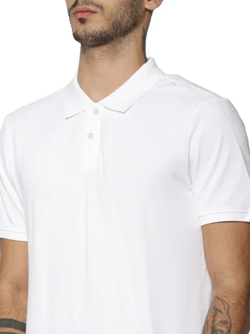 Jack & Jones Solid Plain Polo - White.1