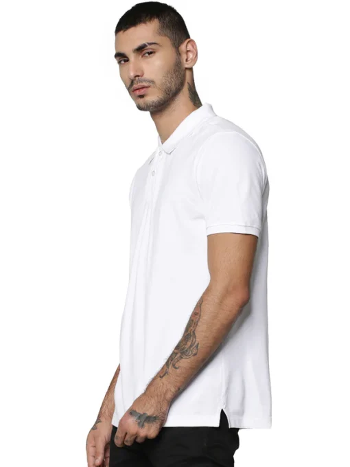 Jack & Jones Solid Plain Polo - White.1