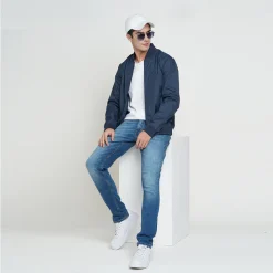 Jack & Jones Vilmar Windcheater Jacket - Navy Blue