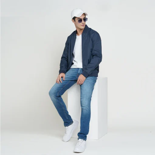 Jack & Jones Vilmar Windcheater Jacket - Navy Blue