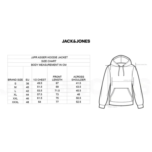 Jack & Jones - Asger hoodie - Navy Blue