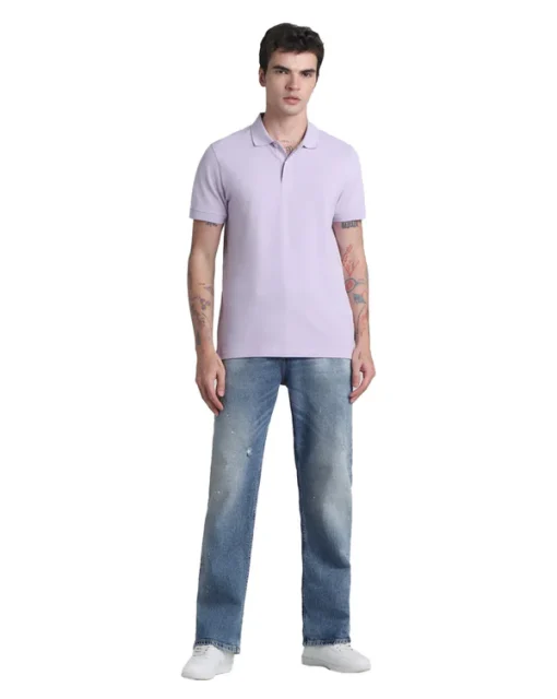 Jack & Jones Solid/Plain Polo - Lavender Fog Purple