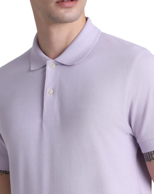 Jack & Jones Solid/Plain Polo - Lavender Fog Purple