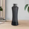 Glasafe SYP Borosilicate Glass Bottle with Silicone Base 550ml (Noir)
