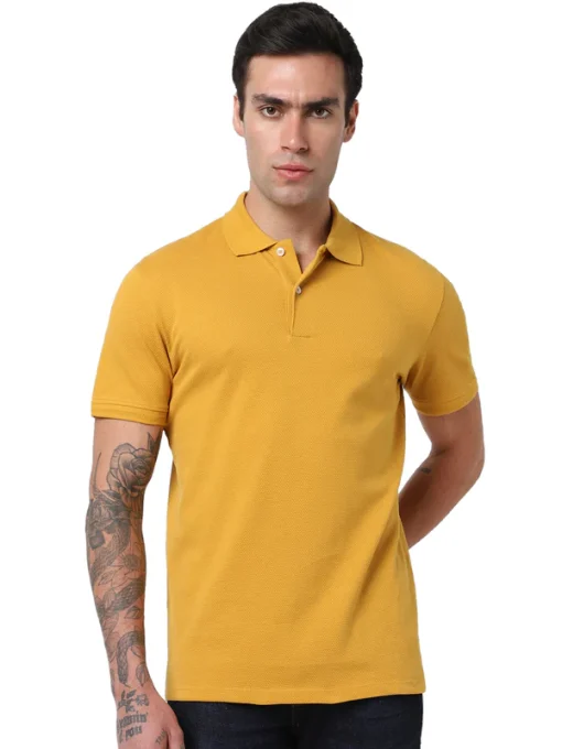 Selected Homme - SLHCRATER - Structure SS Polo - Yellow