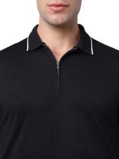 Selected Homme - SLHTHEO-FIGO - Zip Long Sleeve - Black