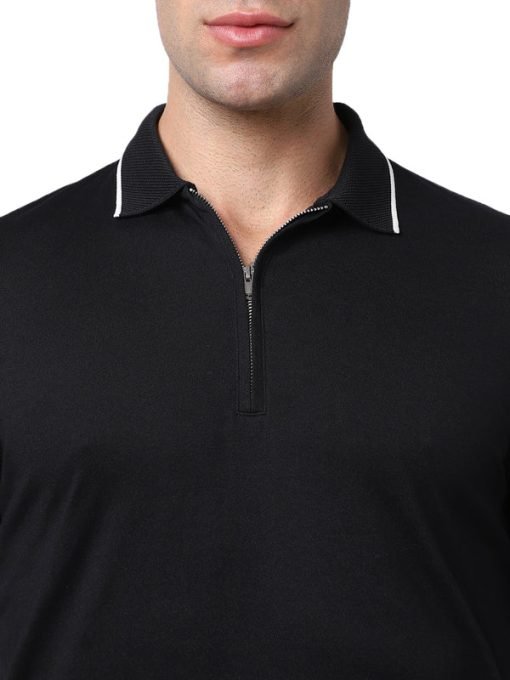 Selected Homme - SLHTHEO-FIGO - Zip Long Sleeve - Black