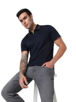 Selected Homme - SLHTHEO - Figo Zip - Navy Blue