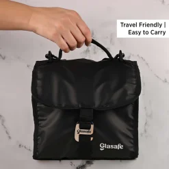 Glasafe Lunch Meal Office Combo with Lunch Bag Set of 5 (Tiffin: 320mlx1 + 520mlx2 + Bottle: 750ml) 7 Glasafe Lunch Meal Office Combo with Lunch Bag Set of 5
