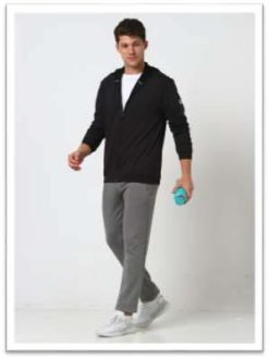 Reebok 85/15 interlock poly spandex Jacket Jet Black 7 Reebok 85/15 interlock poly spandex Jacket