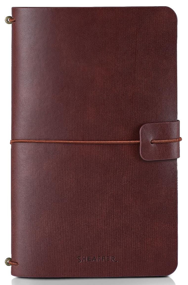 SHEAFFER Matte Black 9405BP + QUIKRITE Leatherette Brown 3 SHEAFFER Matte Black 9405BP + QUIKRITE Leatherette Brown