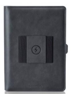 SHEAFFER SUPERBOOK ORGANIZER GREY 12000MAH WITH E9338 GLOSSY BLACK PEN