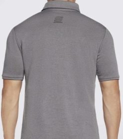 SKECHERS CHARCOAL POLO NECK T-SHIRT