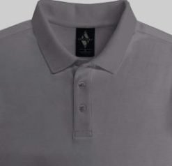 SKECHERS CHARCOAL POLO NECK T-SHIRT