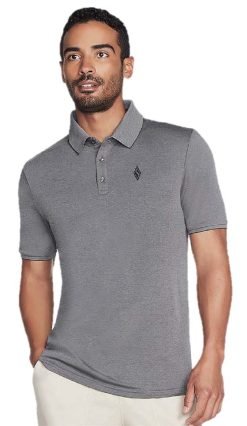 Skechers Charcoal Grey Polo Neck T-shirt