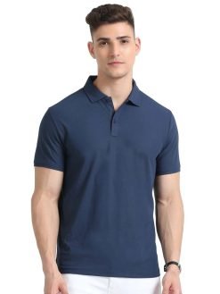 Skechers Navy Blue Polo Neck T-shirt
