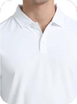 Skechers White Polo Neck T-shirt