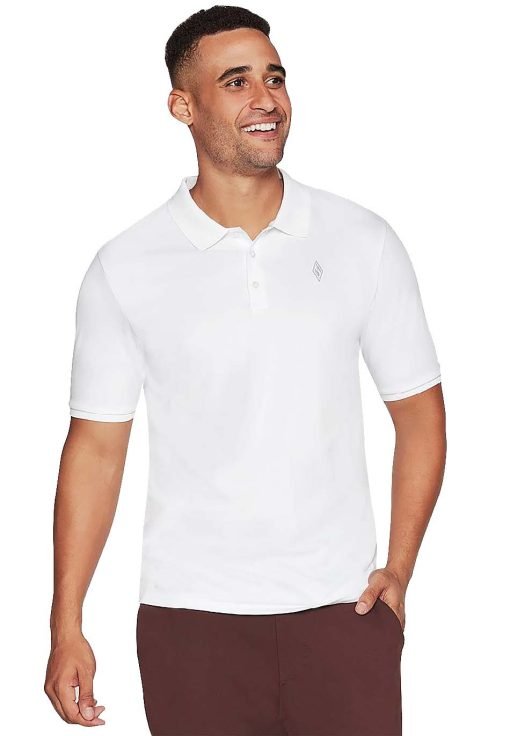 Skechers White Polo Neck T-shirt