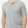 Van Heusen Polo Neck T-shirt Grey Melange