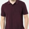 Van Heusen Polo Neck T-shirt Maroon
