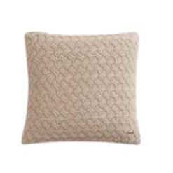 Pluchi Criss Cross Cushion Cover Light Beige Melange