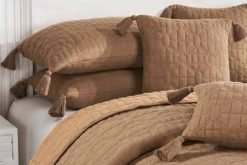 Pluchi Decor & Bedding Diamond Linked PLBCDL46 Deep Oat & Catawood Stone