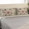 Pluchi Decor & Bedding Floraison PLBCFE47 Light Grey Melange & Vanilla Grey Melange