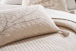 Pluchi Decor & Bedding Freya PLBCFE48 Light Beige Melange & Natural