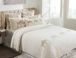 Pluchi Decor & Bedding Tiara BCEMB031 Natural & Stone