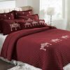 Pluchi Decor & Bedding Tiara BCEMB032 Maroon & Pale Pink