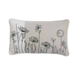 Pluchi Embroidery Cushion Cover Ivory 30.50