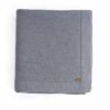 Pluchi Knitted Throws Transfer Knit Medium Grey Melange