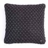 Pluchi Popcorn Cushion Cover Dark Grey with silver lurex