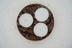 Cork Bark Tea Light Holder