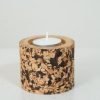 Cork Cylindrical Choco Chip Tea Light Holder