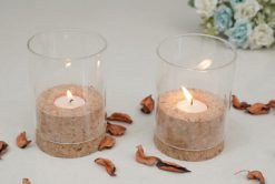 Cork Glass Tea Light Holder