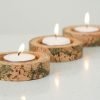 Cork Round Tea Light Holder