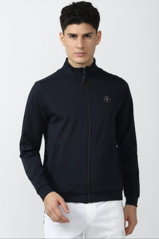Van Heusen Navy Blue Jacket (Wrinkle Free)