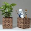 Cork Multicolored Print Planter